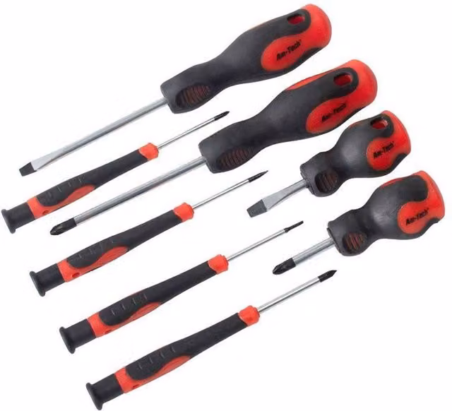 Amtech 8-Piece Manual Screwdriver Set, Multicolour