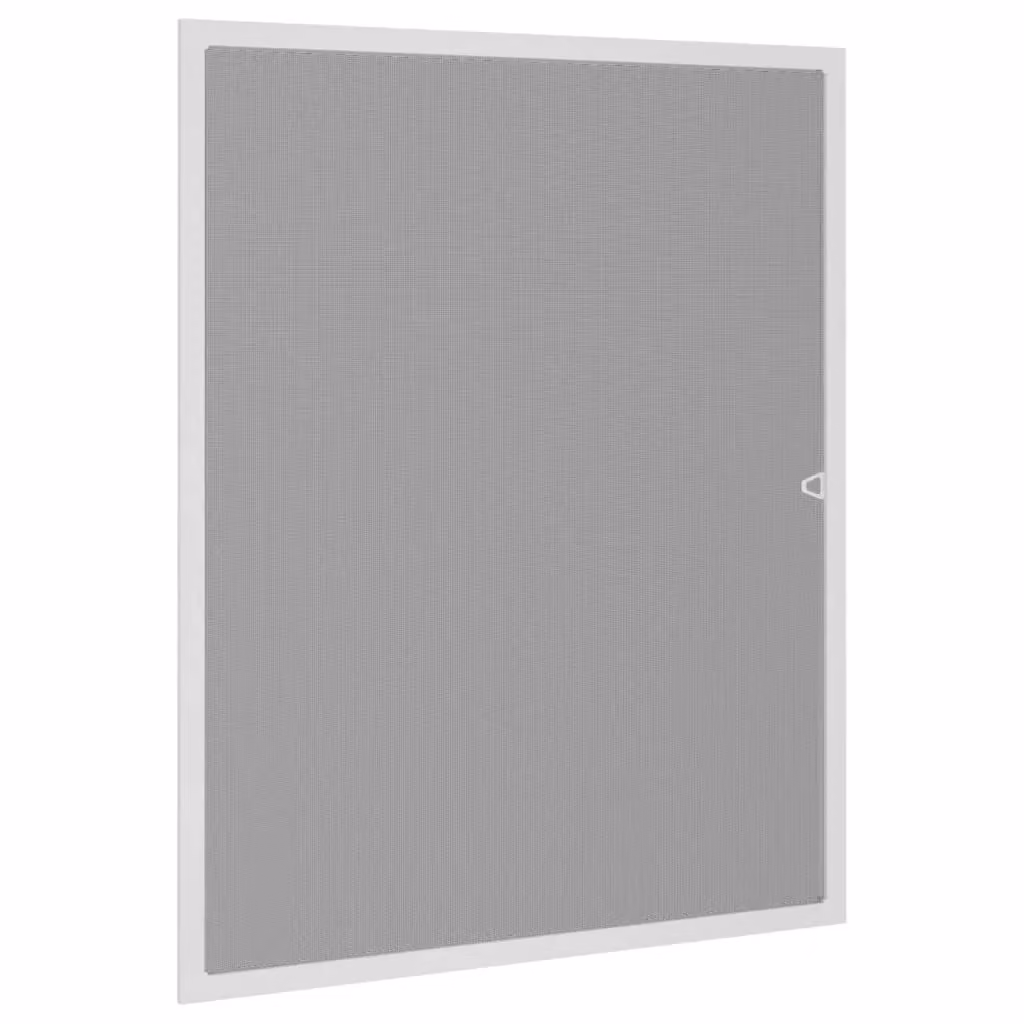 Berkfield Home White Aluminium and Fibreglass Insect Screen for Windows, W: 80 cm, H: 100 cm – 2