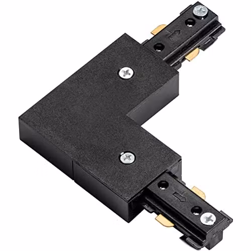 Loops Black Corner Connector for Dimmable Track Light Rail Systems – 1