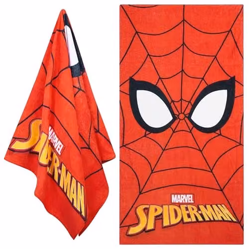Disney Spiderman Red Cotton Beach Towel for Children W/H: 140 x 70 cm – 1