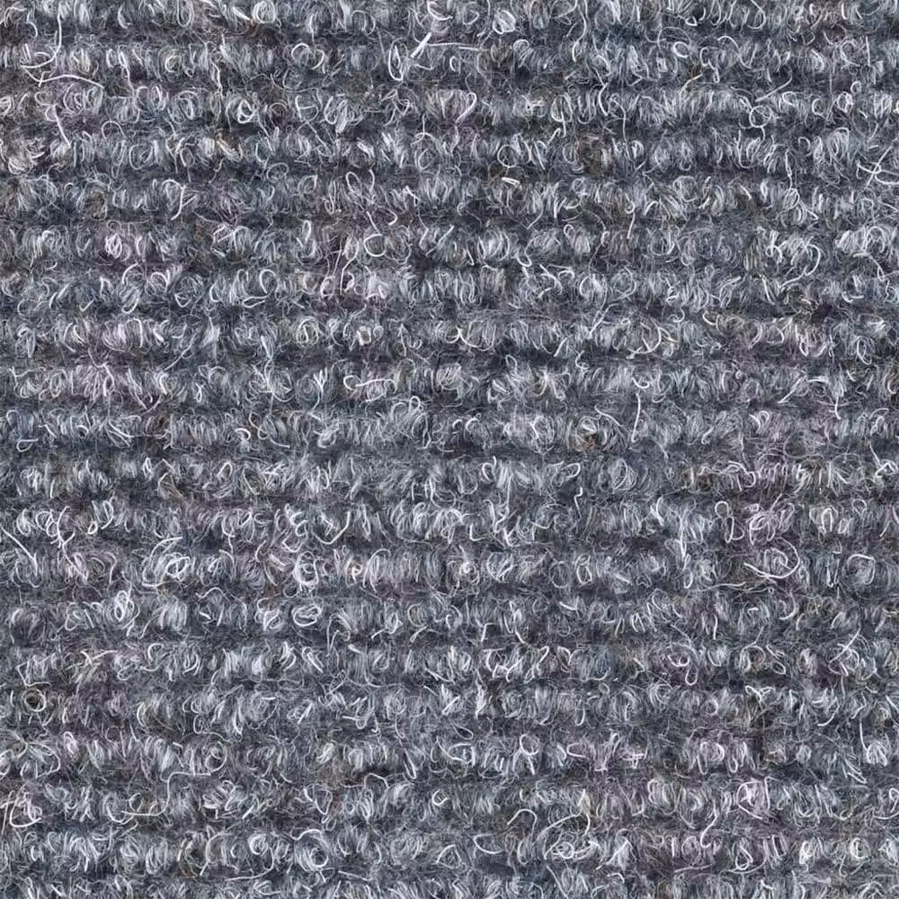 Berkfield Home Self-adhesive Needle Punch Stair Mats, Light Grey, W/D/H: 56 x 17 x 3 cm – 4