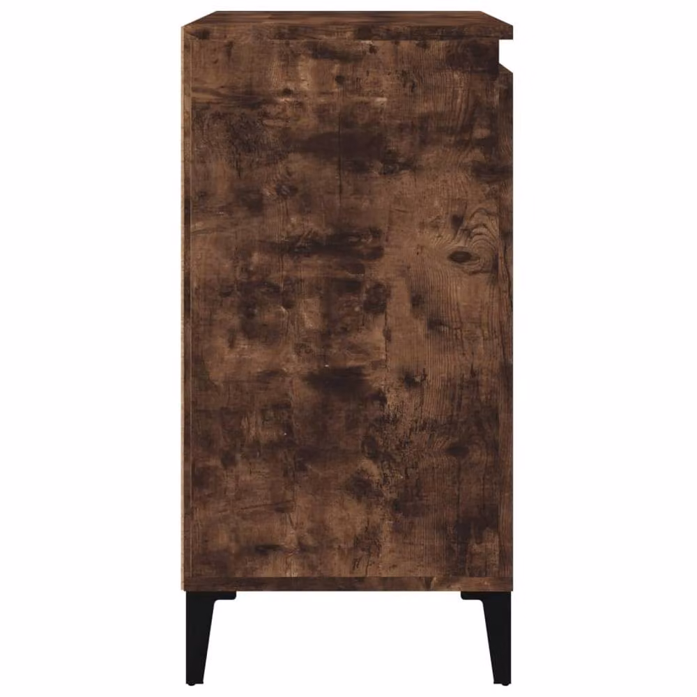 Berkfield Home Modern Bedside Cabinets, 2 Piece Set in Smoked Oak Brown, W/D/H: 40 x 35 x 70 cm – 6