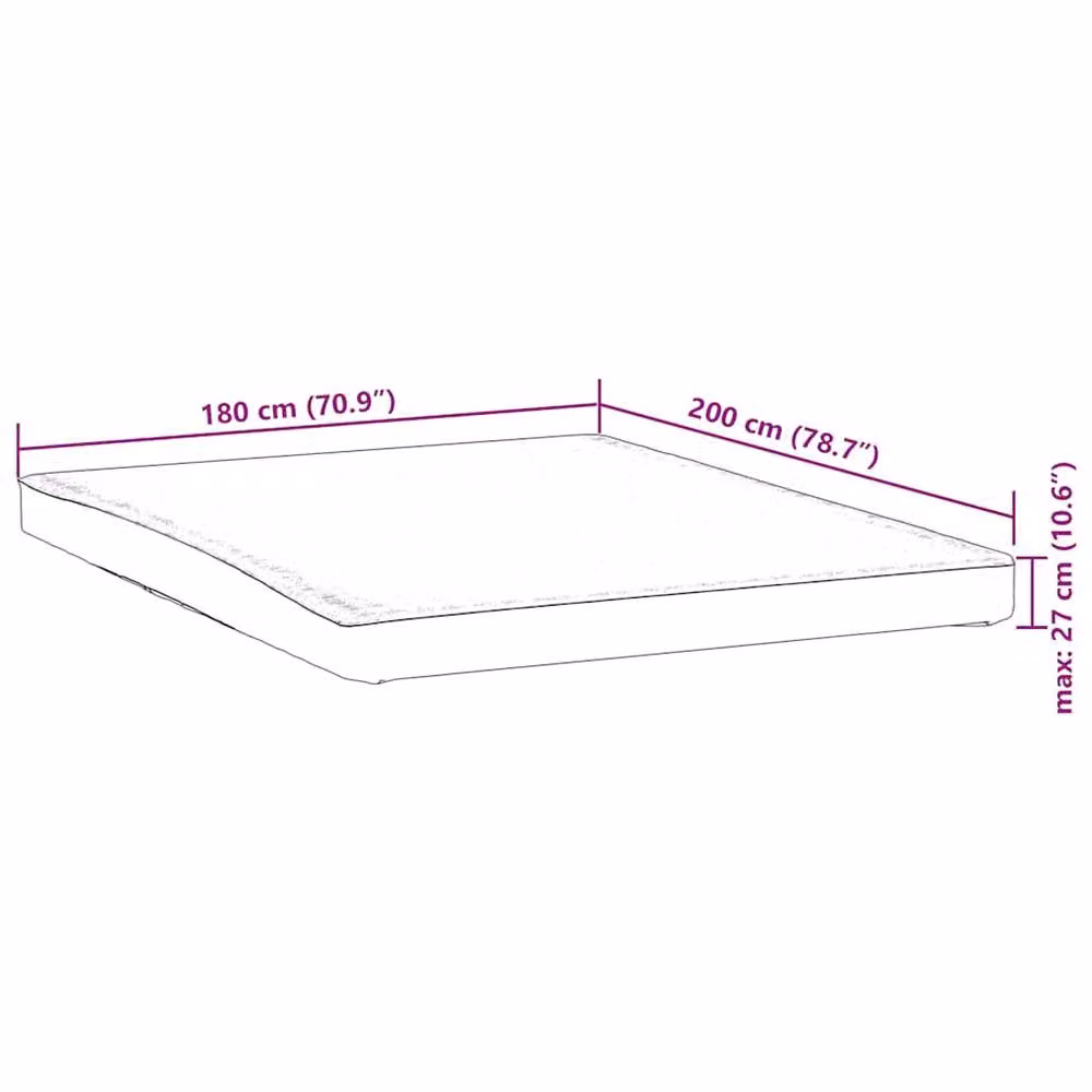 Berkfield Home Waterproof and Breathable White Microfibre Mattress Protector W/D/H: 180 x 200 cm – 2