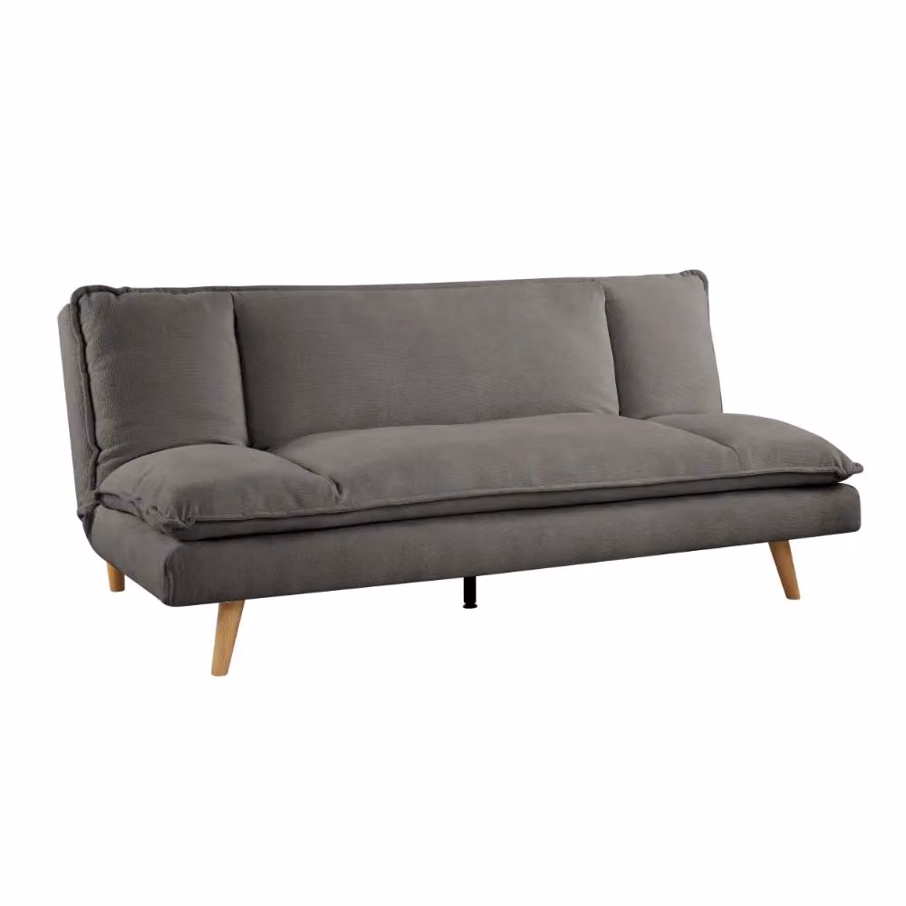 Home Detail Bonnet 3 Seater Linen Sofa Bed in Grey with Click Clack Sleeping Function, W/D/H: 190 x 117 x 84 cm – 2