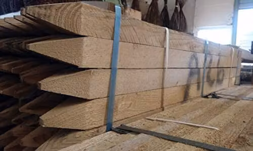F&G Supplies 10 x Pressure Treated Square Wooden Plant Stakes, Height: 1.2 m, Width: 4.5 cm – 5