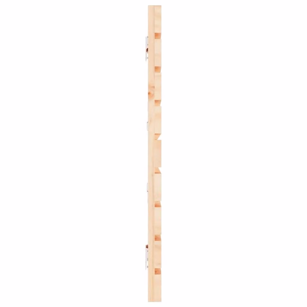Berkfield Home Solid Wood Pine Wall Headboard in Natural, W: 166 cm, D: 3 cm, H: 63 cm – 2