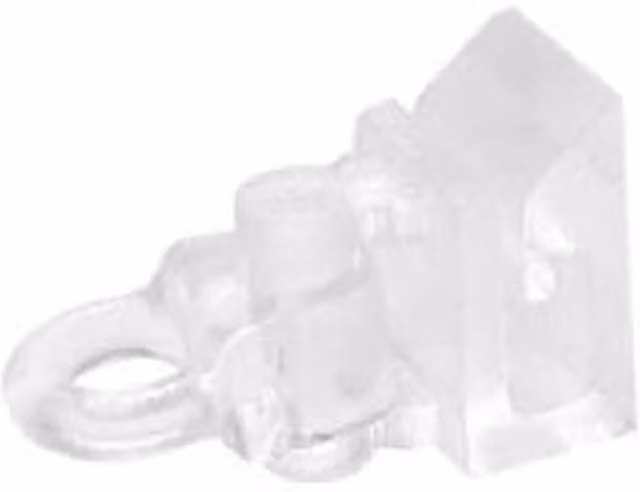 NewEdgeBlinds Transparent Plastic Roman Blind Clip On Cord Toggles, Pack of 100