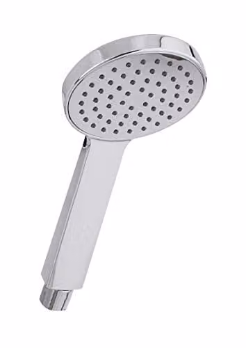nuie HS001 Modern Single Function Water Saving Bathroom Shower Handset with Easy Clean Nozzles, Chrome, W/D/H: 24.3 x 10 x 2.3 cm