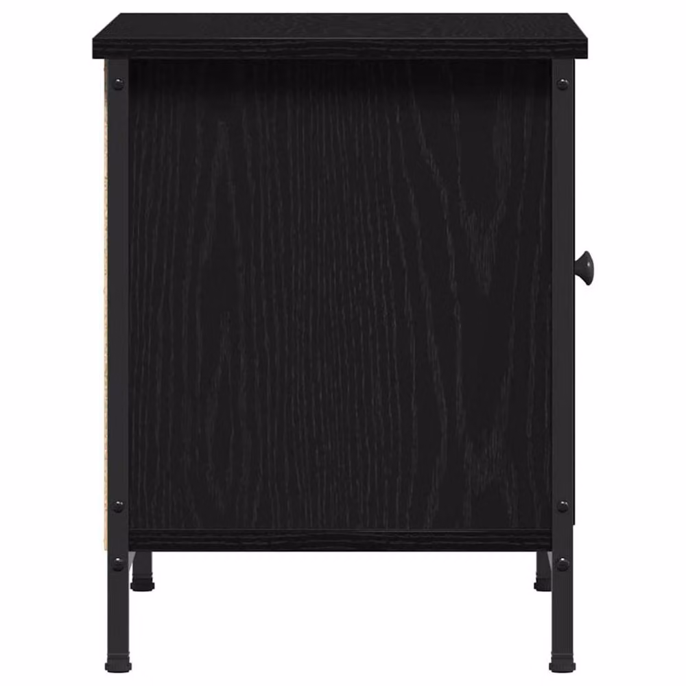 Berkfield Home Modern Black Oak TV Stand, Black Oak, W/D/H: 60 x 35 x 45 cm – 4
