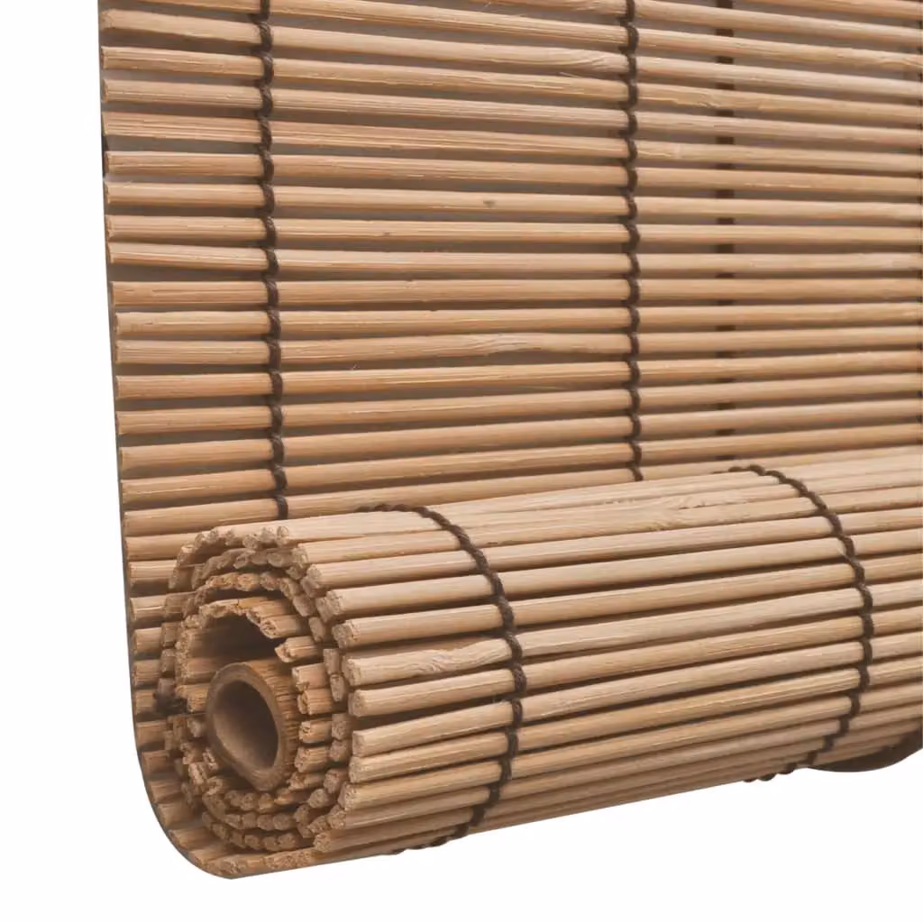Berkfield Home Brown Bamboo Roller Blind W: 150 cm, H: 160 cm – 4