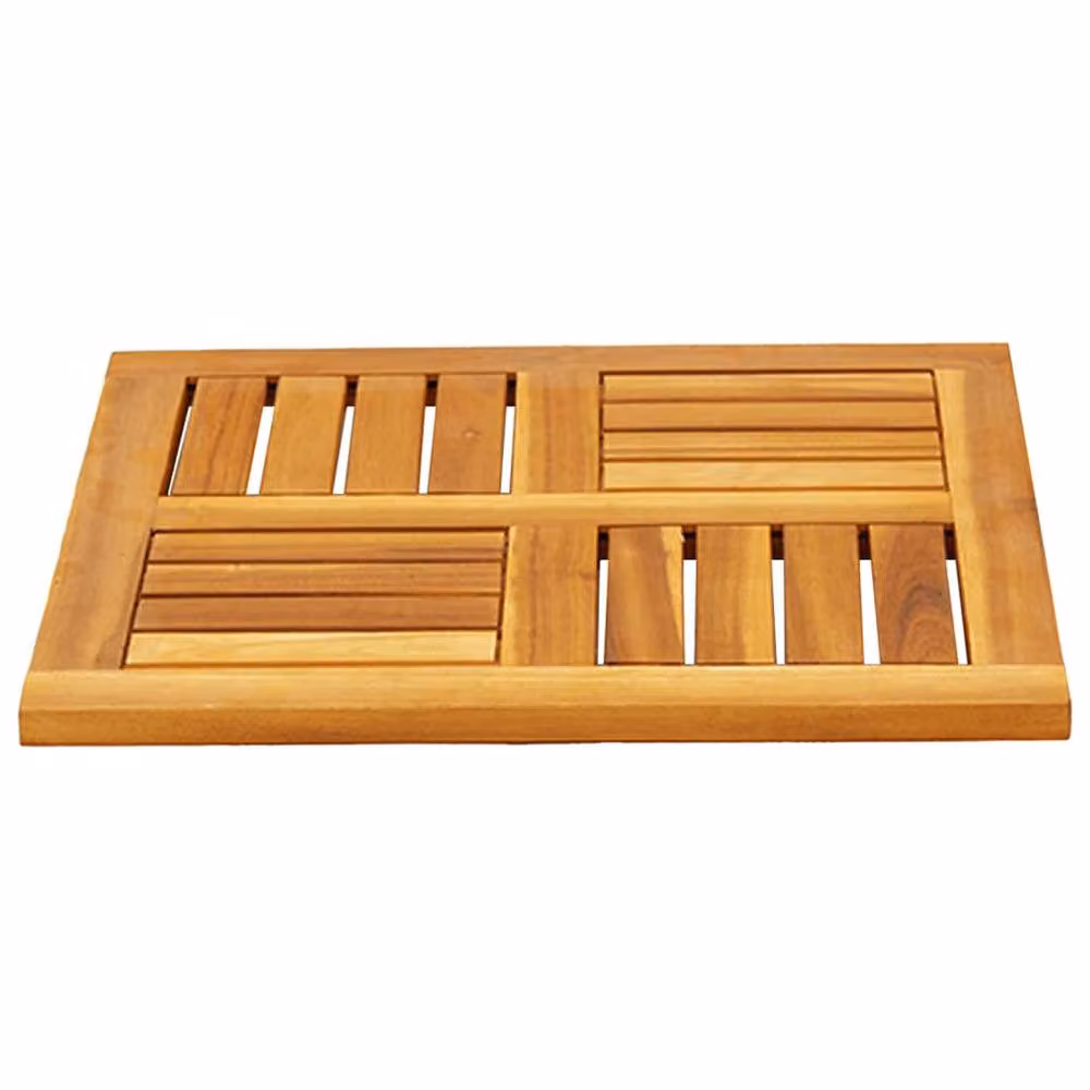 Berkfield Home Square Solid Wood Acacia Table Top in Brown, W/D/H: 50 x 50 x 2 cm – 3