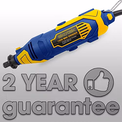 Skotek 135W Corded Rotary Tool with 80pc Accessory Set and Variable Speed – 10