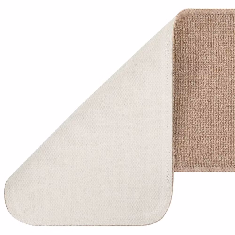Berkfield Home Anti Slip Stair Mats, 15 Pack, Beige, Rectangular, W: 60 cm, D: 25 cm – 2