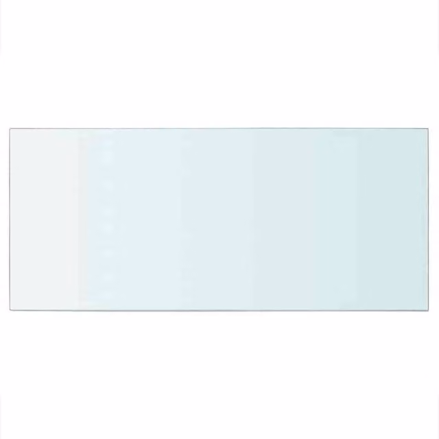 Berkfield Home 2-Piece Clear Glass Shelves, W: 50 cm, D: 25 cm