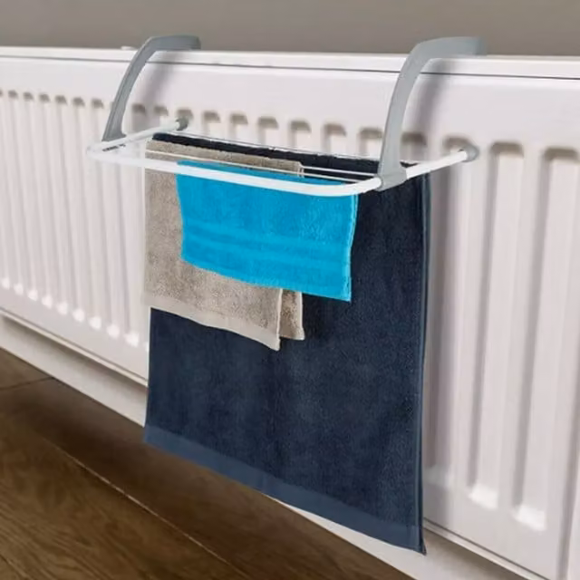 Marco Paul Over Radiator Clothes Airer in White Coated Steel
