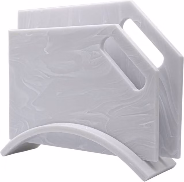 Velcorian Onyx dishwasher safe plastic chopping board set in grey