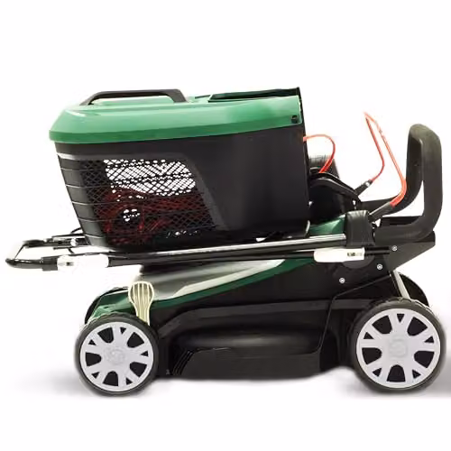 Webb Supreme WEER33RR Electric Rotary Lawnmower with Rear Roller, 33cm Cutting Width, 1200W Motor and 30L Collection Bag, Green – 2