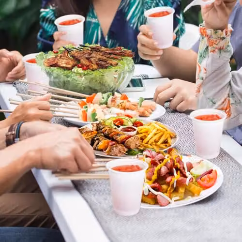 ECONX White Disposable Plastic Tumbler Cups, 200ml, 1000 Pack – 5