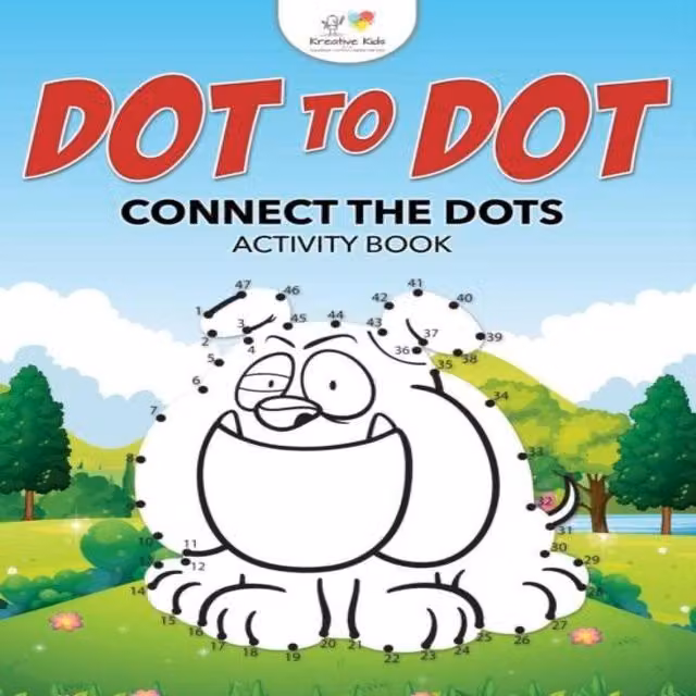 Kreative Kids Dot to Dot Connect the Dots Activity Book in Multicolour Paperback