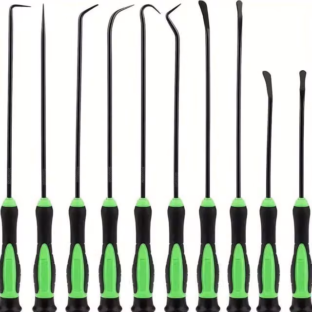 FLAVORA 10-Piece Hook and Pick Set O-Ring Seal Removal Tool in Green – 1