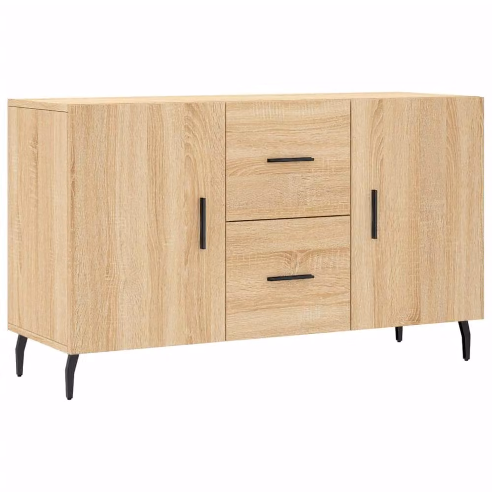 Berkfield Home Modern Sonoma Oak Sideboard in Brown, W/D/H: 100 x 36 x 60 cm – 2