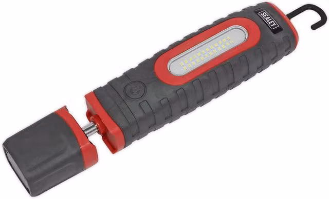 Sealey Loops 360 Swivel Inspection Light with 24 SMD and 3W SMD LED, Rechargeable, Red