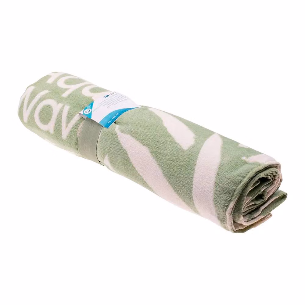 Aquawave Rannas Cotton Graphic Towel in Green, W: 180 cm x H: 75 cm – 2