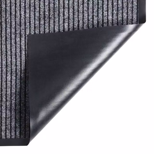 Berkfield Home Traffic Striped Grey Non-Slip Doormat W: 60 cm, D: 80 cm