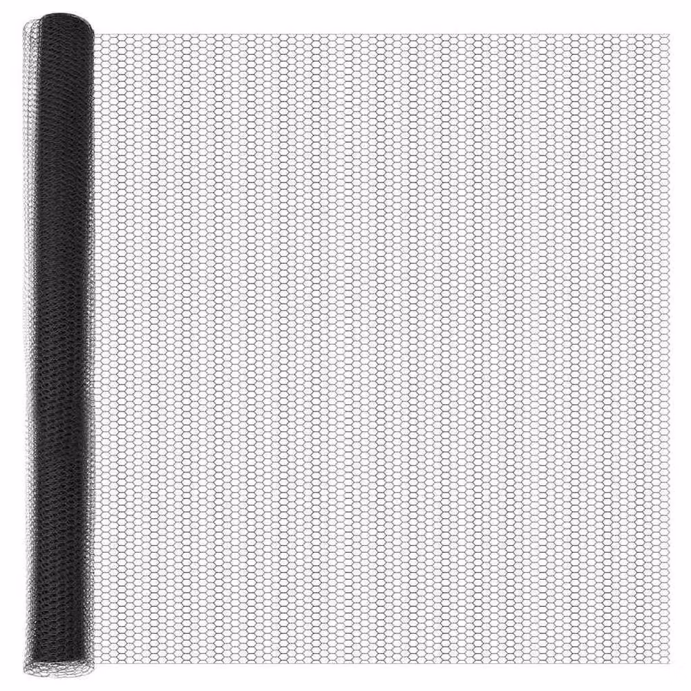 Berkfield Home Grey Powder-Coated Steel Hexagon Fence, H: 1.6 m x W: 10 m – 3