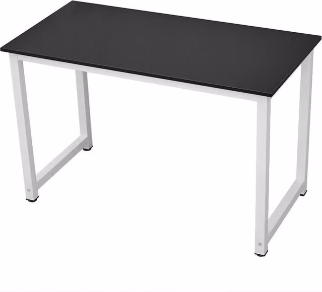 ERGOVEXA Modern Black Computer Desk for Home Office, W/D/H: 120 x 60 x 74 cm – 1