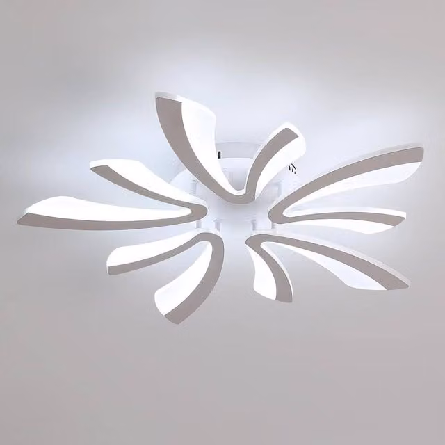 COMELY Modern V-Shaped LED Ceiling Light, 50W, White, 6500K, Width: 70 cm