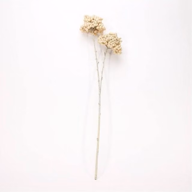 KDMD Champagne Berries Spray Gold and Beige Artificial Flowers