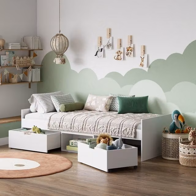 Kudl Kidsaw Flash Single Cabin Bed in White
