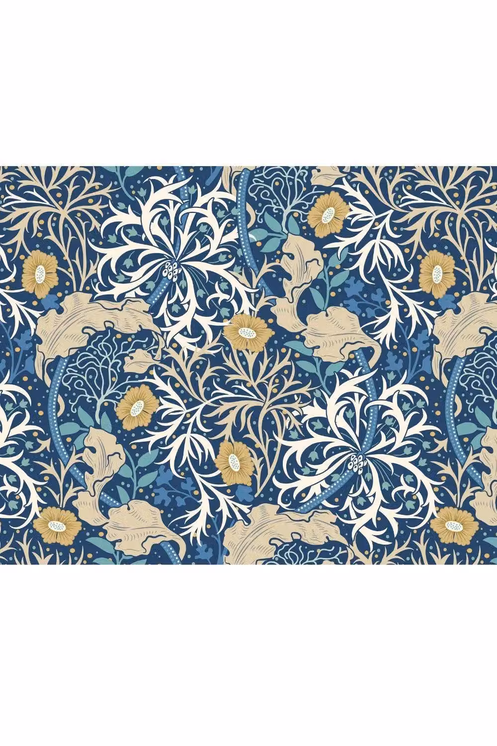 Origin Murals Trailing Seaweed Garden Wall Mural in Dark Blue, W: 300 cm, H: 240 cm – 2