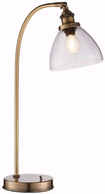 Netlighting Hansen Table Lamp in Gold and Transparent Glass with E14 Socket – 1