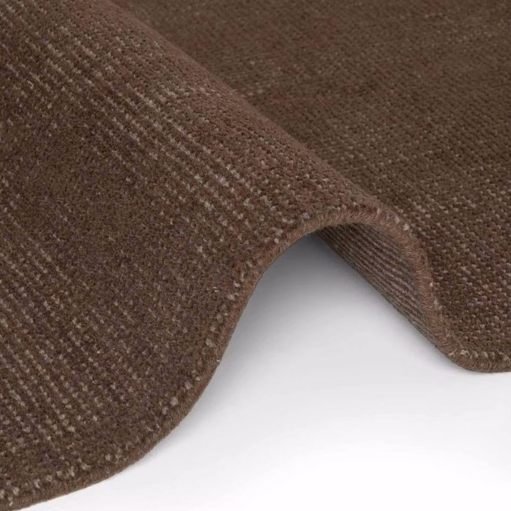 Ted Baker Greenwich Handwoven Wool Round Rug in Brown, Diameter: 200 cm – 3