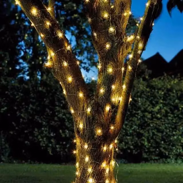 Smart Garden Products Outdoor Solar Powered Firefly String Lights with 50 RGB Multicolour LEDs – 4