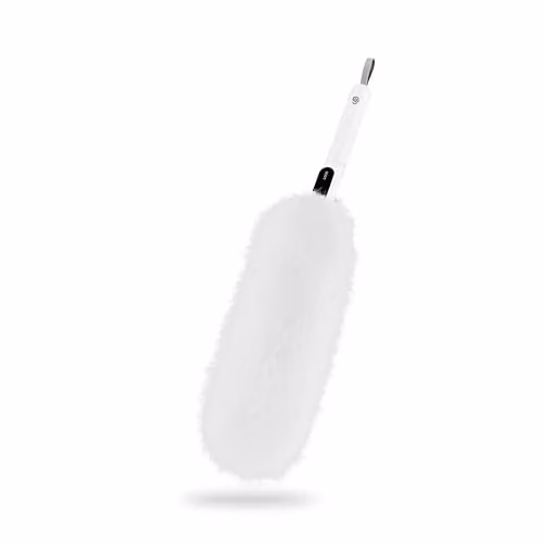 Swan 2-in-1 Microfibre Duster with Refillable Head in White – 1
