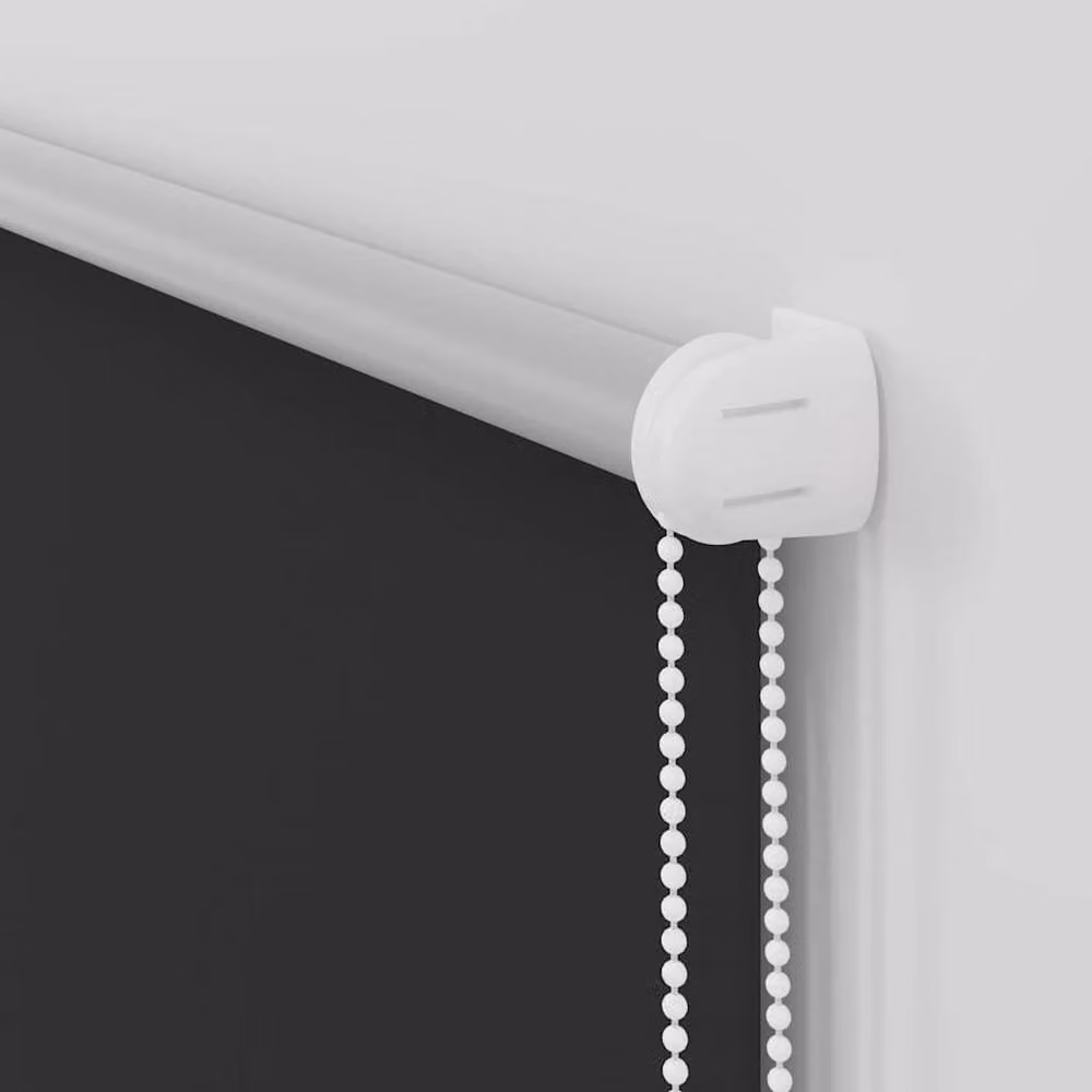 Berkfield Home Blackout Roller Blind in Black Polyester, W: 75 cm, H: 210 cm – 6