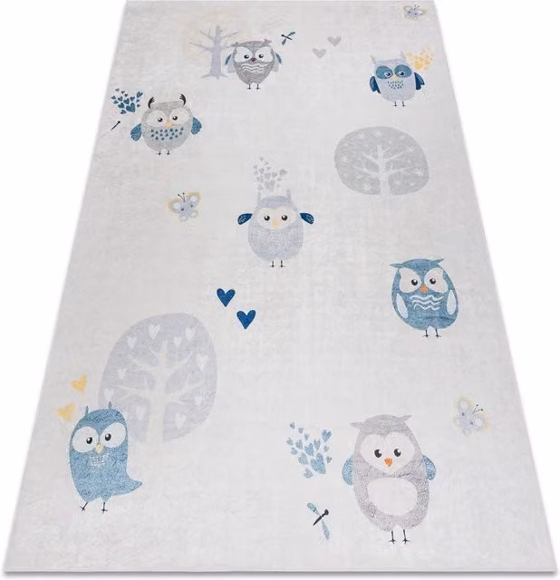 RugsX Bambino Kids Motif Rug in Grey, W: 160 cm, D: 220 cm