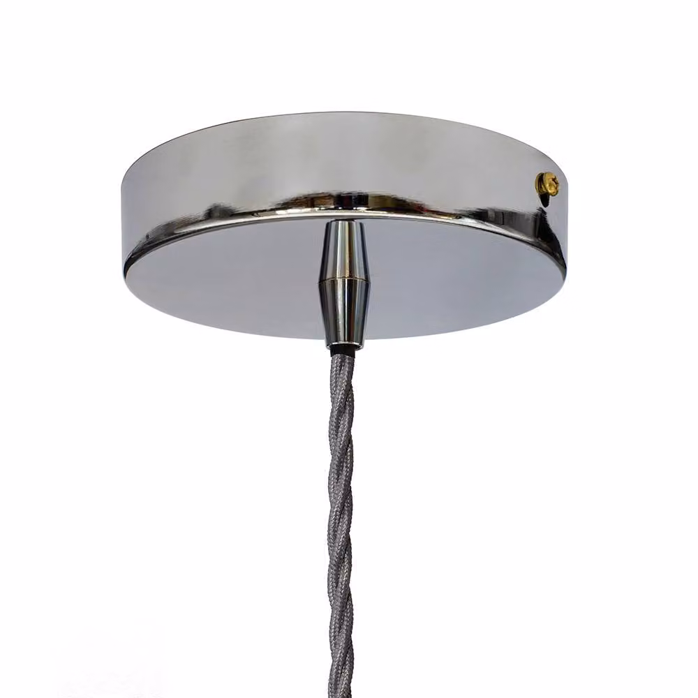 SE Home Worcester Pendant Light in French Grey with Nickel Finish – 2