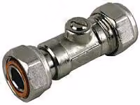 Primaflow Straight Service Valve, 22mm x 3/4 inch, Chrome