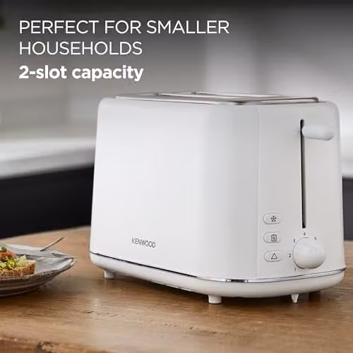 Kenwood Abbey Lux 2 Slot Toaster, White, 800 W – 2
