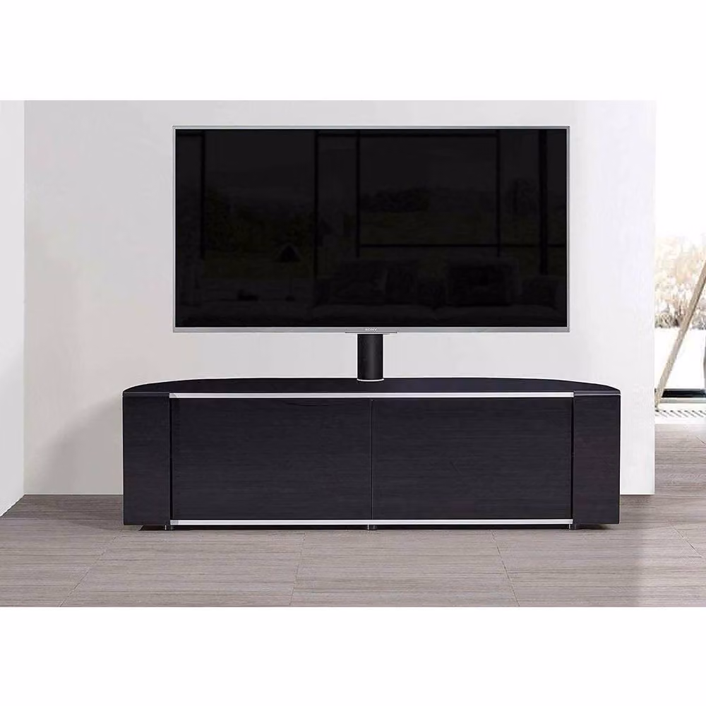 MDA Designs Sirius 1600 Gloss Black TV Cabinet with Glass Details W/D/H: 160.0 x 48.0 x 45.0 cm – 7