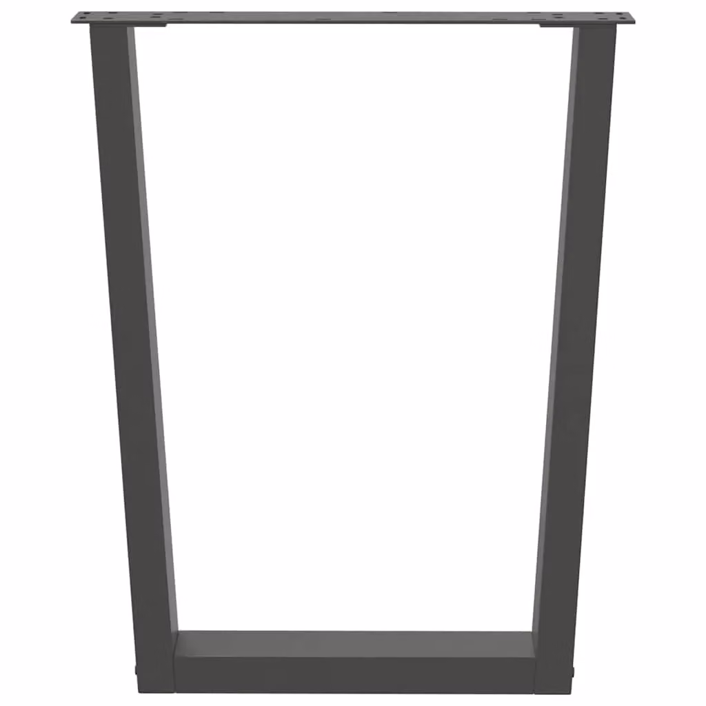 Berkfield Home V-Shape Dining Table Legs, 3 Piece Set, Anthracite Steel, H: 70 x 72-73.3 cm – 2