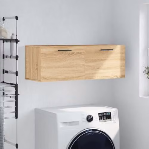 vidaXL Wall Cabinet in Sonoma Oak Brown, W: 100 cm, D: 35 cm, H: 35 cm – 2