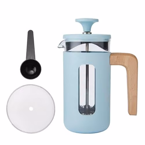 La Cafetiere Pisa 3 Cup French Press Cafetière in Sky Blue, 350ml