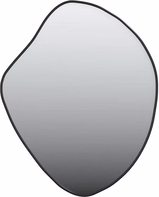Berkfield Home Minimalist Rectangular Wall Mirror, Black, W: 60 cm, H: 50 cm – 1