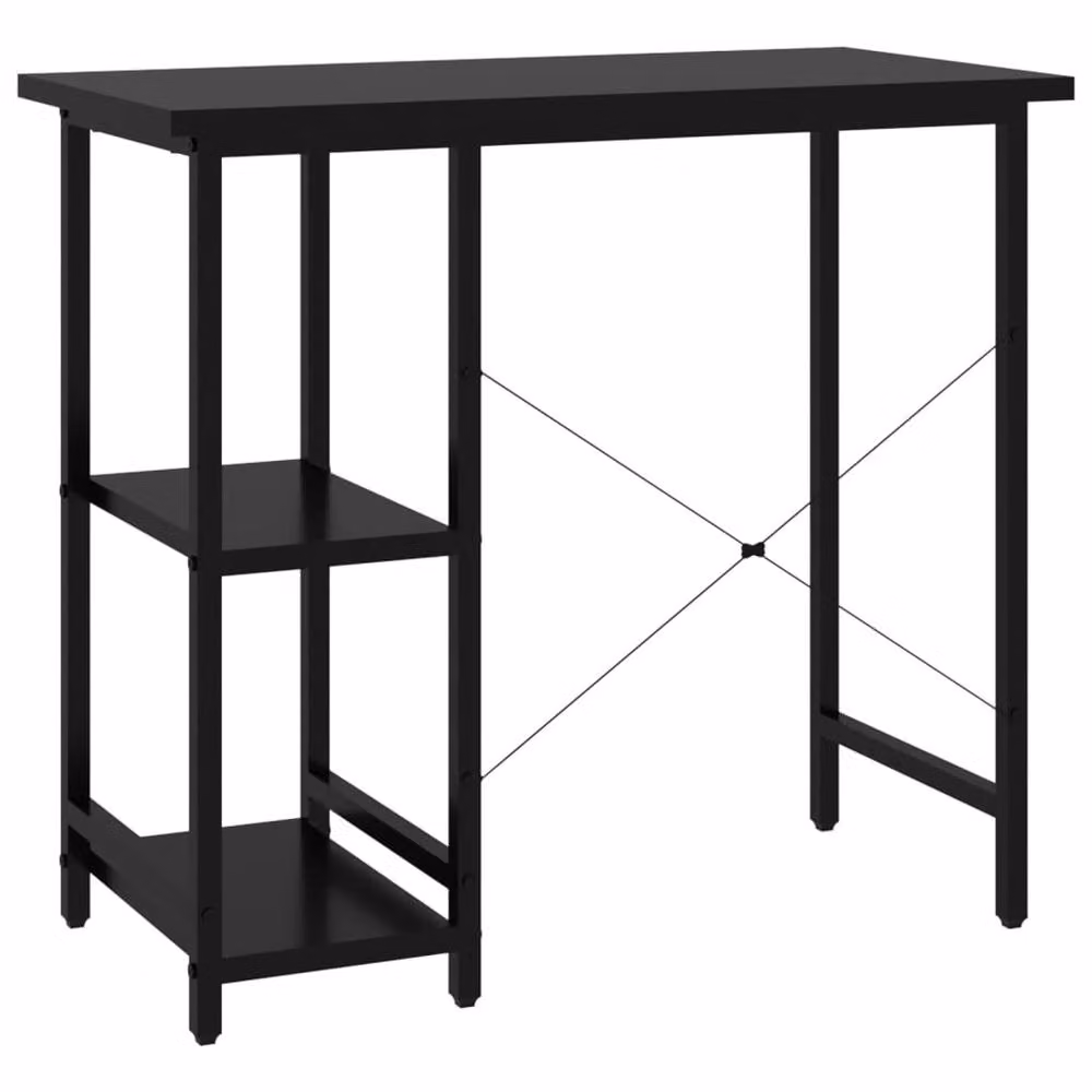 Berkfield Home Computer Desk in Black, W/D/H: 80 x 40 x 72 cm – 5