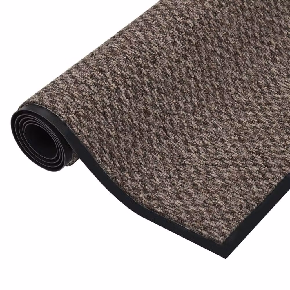 Berkfield Home Traffic Non-Slip Doormat in Beige and Brown, W: 60 cm, D: 40 cm, H: 0.65 cm – 4